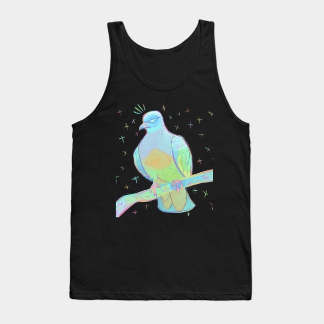 Rad Pigeon Tank Top by JessaCreation